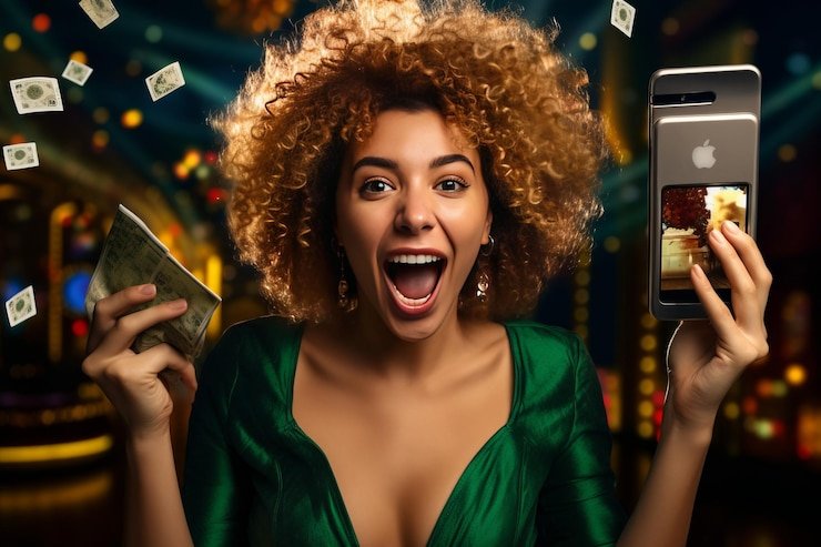 Studio live dealer Microgaming dengan meja baccarat dan dealer profesional